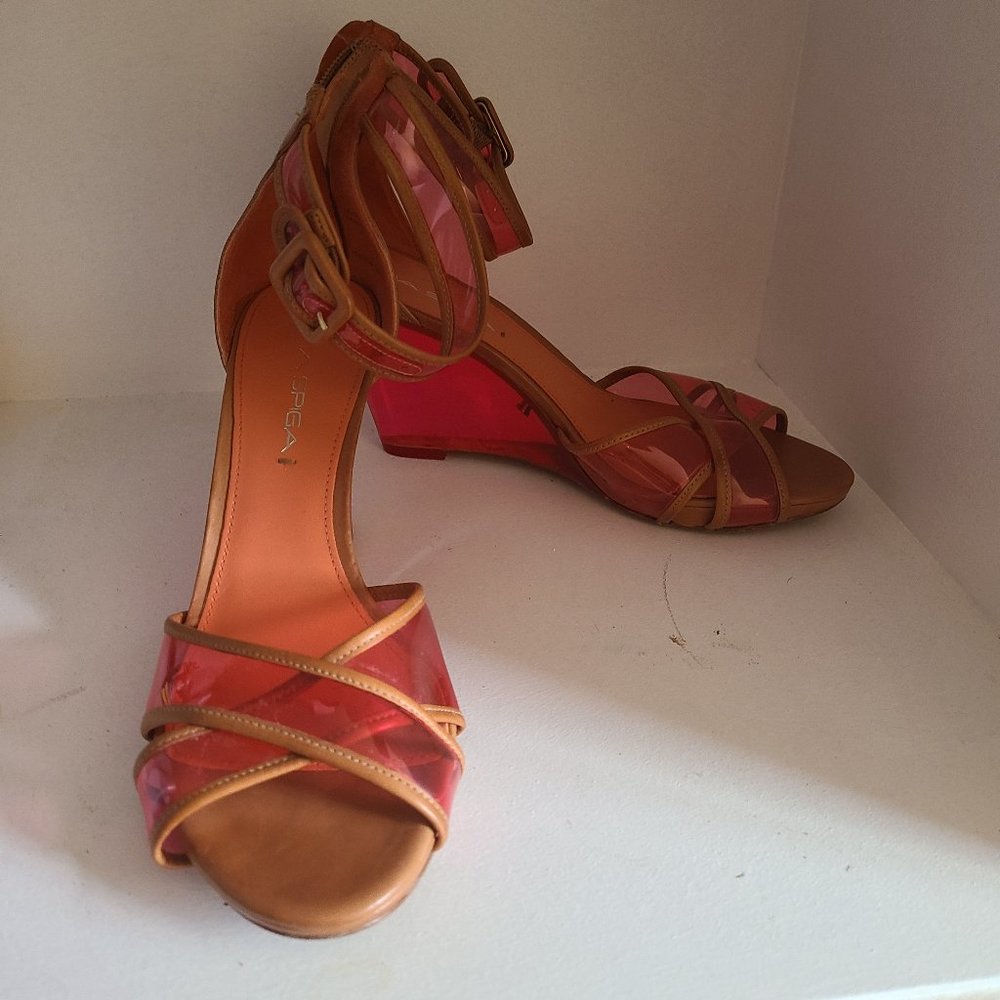 Womens Via Spiga Wedge Sandals